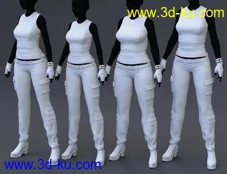 3D打印模型Gunnhildur Outfit for Genesis 8 Females的图片