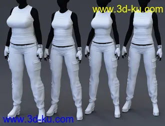 3D打印模型Gunnhildur Outfit for Genesis 8 Females的图片