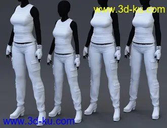 3D打印模型Gunnhildur Outfit for Genesis 8 Females的图片