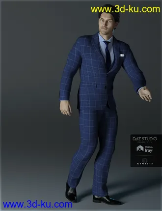 3D打印模型H&C Business Suit A for Genesis 3 Male(s)的图片