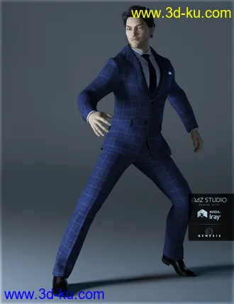 3D打印模型H&C Business Suit A for Genesis 3 Male(s)的图片