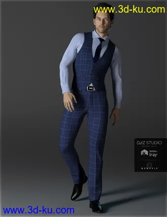 3D打印模型H&C Business Suit A for Genesis 3 Male(s)的图片