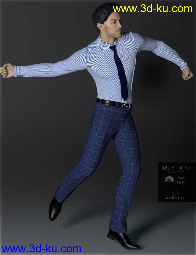 H&C Business Suit A for Genesis 3 Male(s)模型的图片6