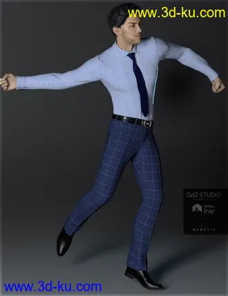 3D打印模型H&C Business Suit A for Genesis 3 Male(s)的图片