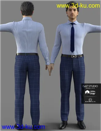 3D打印模型H&C Business Suit A for Genesis 3 Male(s)的图片