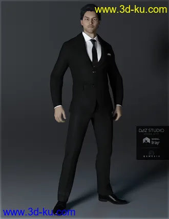 3D打印模型H&C Business Suit A for Genesis 3 Male(s)的图片