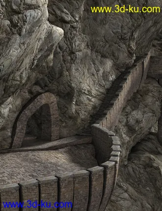 3D打印模型Halfway Up the Mountain的图片