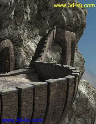 3D打印模型Halfway Up the Mountain的图片