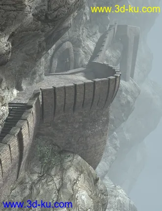3D打印模型Halfway Up the Mountain的图片
