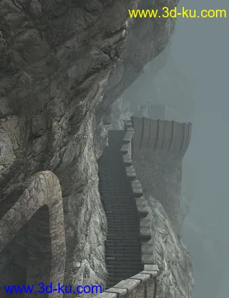 3D打印模型Halfway Up the Mountain的图片