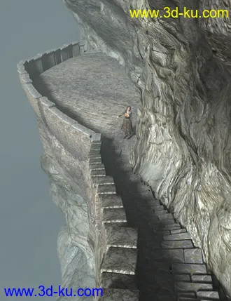 3D打印模型Halfway Up the Mountain的图片