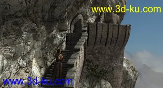 3D打印模型Halfway Up the Mountain的图片