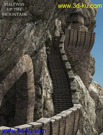 3D打印模型Halfway Up the Mountain的图片