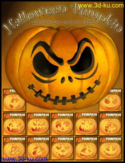 Halloween Pumpkin模型的图片2