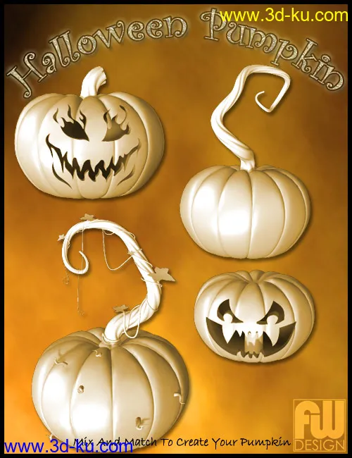 Halloween Pumpkin模型的图片5