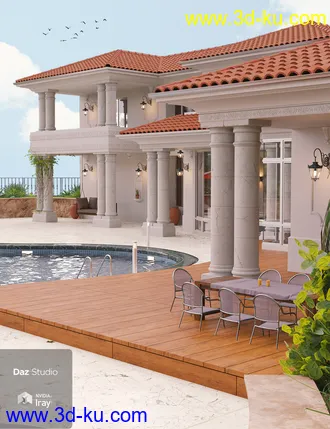 3D打印模型Hamptons Estate的图片
