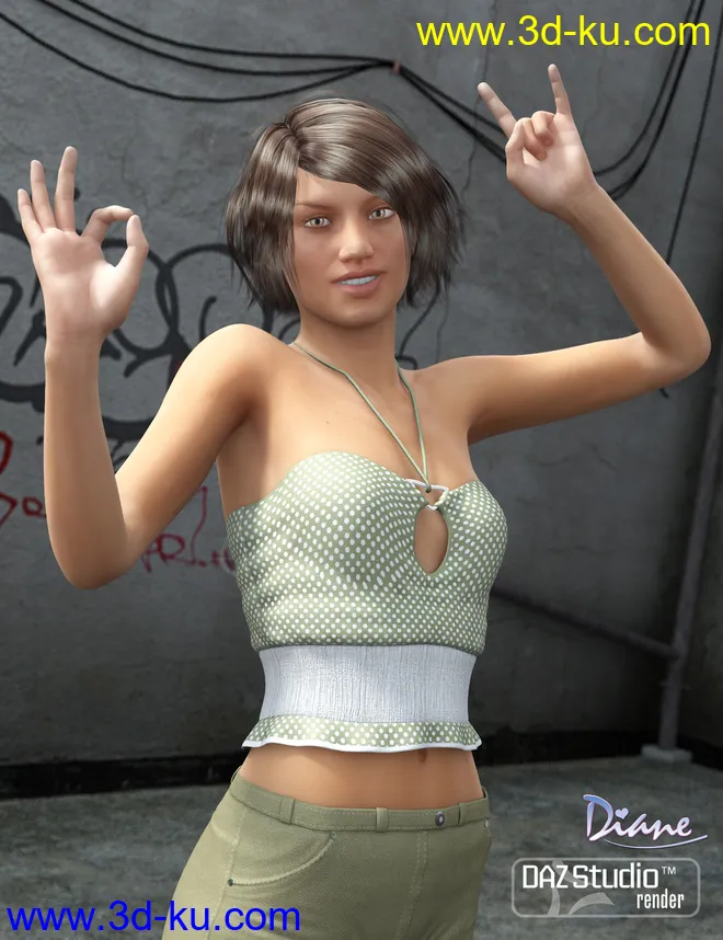 Hands for Genesis 2 Female(s)模型的图片2