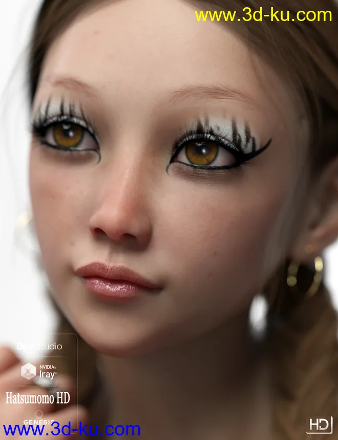 Hatsumomo HD For Genesis 8 Female模型的图片4