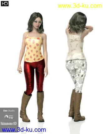 3D打印模型Hatsumomo HD For Genesis 8 Female的图片