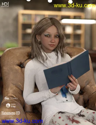 3D打印模型Hatsumomo HD For Genesis 8 Female的图片