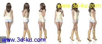 3D打印模型Hatsumomo HD For Genesis 8 Female的图片