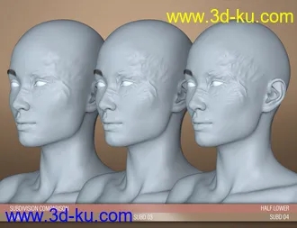 3D打印模型HD Face Burns for Genesis 8 Females的图片