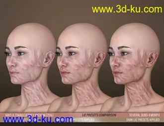 3D打印模型HD Face Burns for Genesis 8 Females的图片