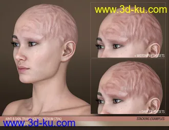 3D打印模型HD Face Burns for Genesis 8 Females的图片