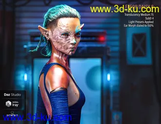 3D打印模型HD Face Burns for Genesis 8 Females的图片
