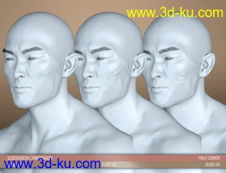 HD Face Burns for Genesis 8 Males模型的图片3