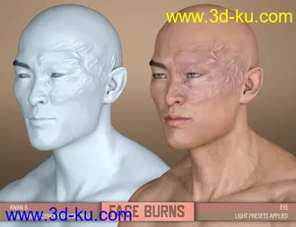 HD Face Burns for Genesis 8 Males模型的图片4