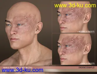 HD Face Burns for Genesis 8 Males模型的图片19