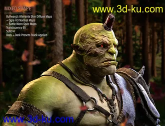 HD Face Burns for Genesis 8 Males模型的图片23