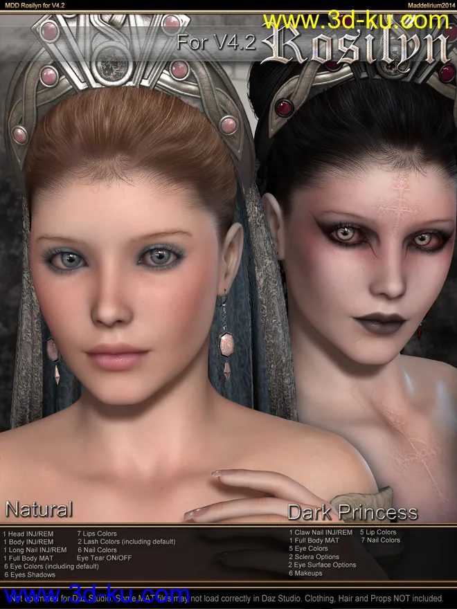 Headdresses - Morgana V4, A4, G4模型的图片1