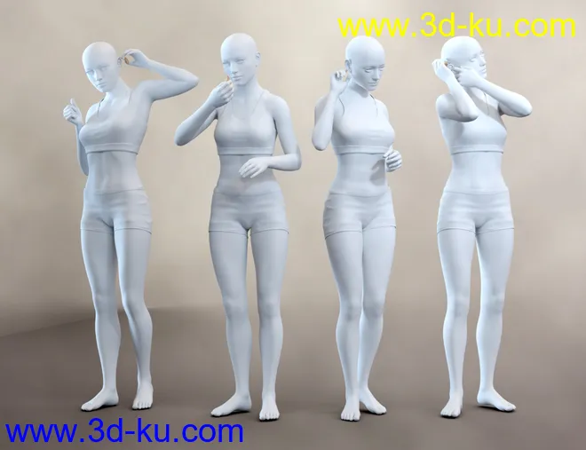 Hearing Aid Poses and Expressions for Genesis 8 and 8.1模型的图片3