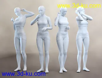 3D打印模型Hearing Aid Poses and Expressions for Genesis 8 and 8.1的图片