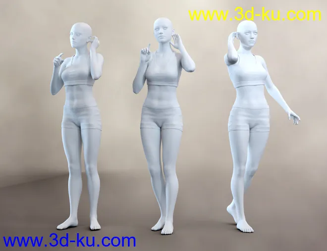 Hearing Aid Poses and Expressions for Genesis 8 and 8.1模型的图片4