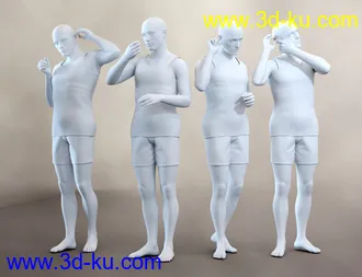 3D打印模型Hearing Aid Poses and Expressions for Genesis 8 and 8.1的图片