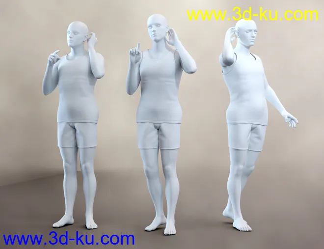 Hearing Aid Poses and Expressions for Genesis 8 and 8.1模型的图片7