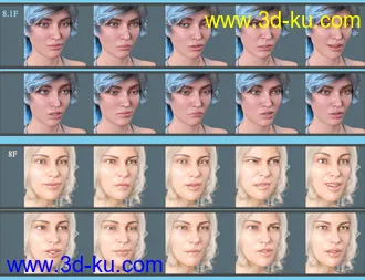 3D打印模型Hearing Aid Poses and Expressions for Genesis 8 and 8.1的图片