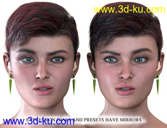 3D打印模型Hearing Aid Poses and Expressions for Genesis 8 and 8.1的图片