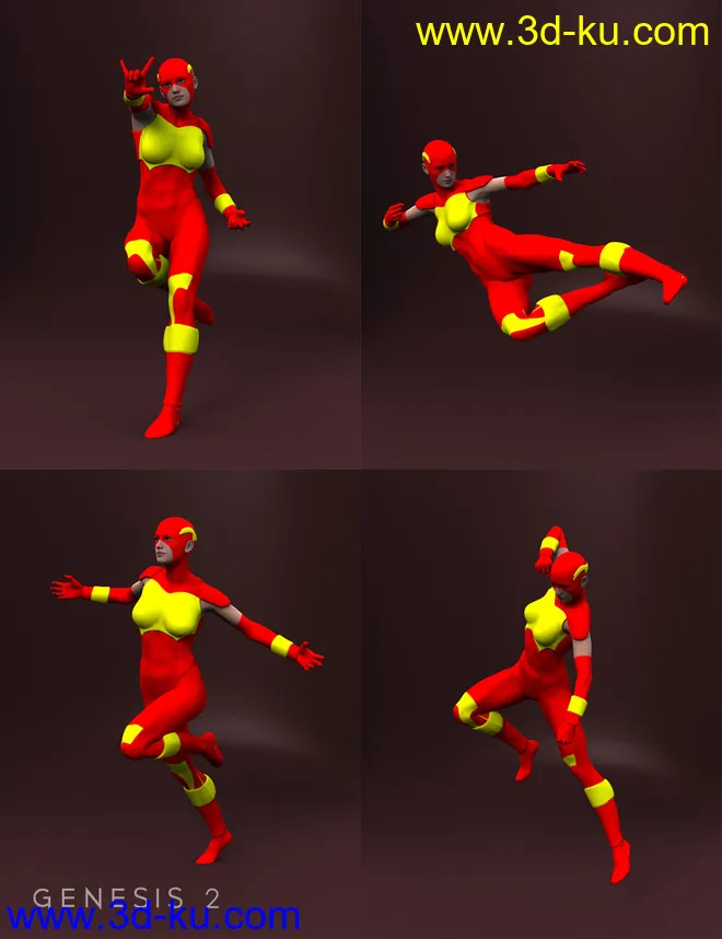 Heroes Defenders Poses for Genesis 2 Female(s)模型的图片7