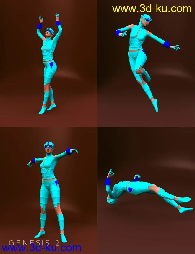 Heroes Defenders Poses for Genesis 2 Female(s)模型的图片8