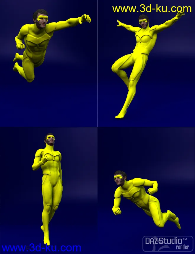 Heroes Defenders Poses for Genesis 2 Male(s)模型的图片3