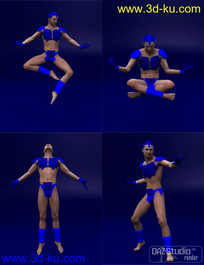 Heroes Defenders Poses for Genesis 2 Male(s)模型的图片4