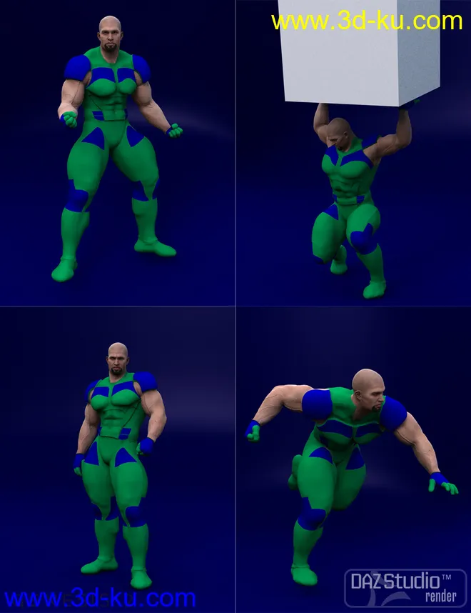 Heroes Defenders Poses for Genesis 2 Male(s)模型的图片5