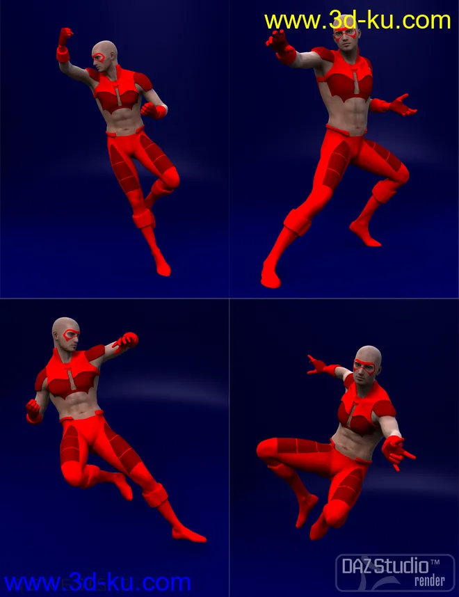 Heroes Defenders Poses for Genesis 2 Male(s)模型的图片6