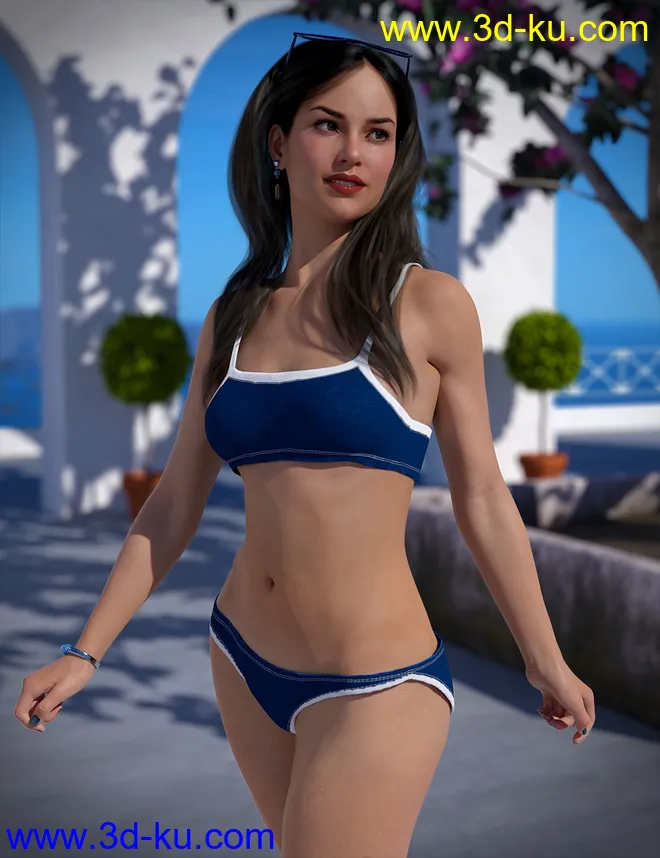 Hiatus Outfit for Genesis 8 Female(s)模型的图片2