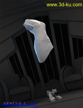 3D打印模型High Rise Party Dress for Genesis 2 Female(s)的图片