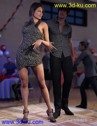 3D打印模型High Rise Party Dress Textures的图片